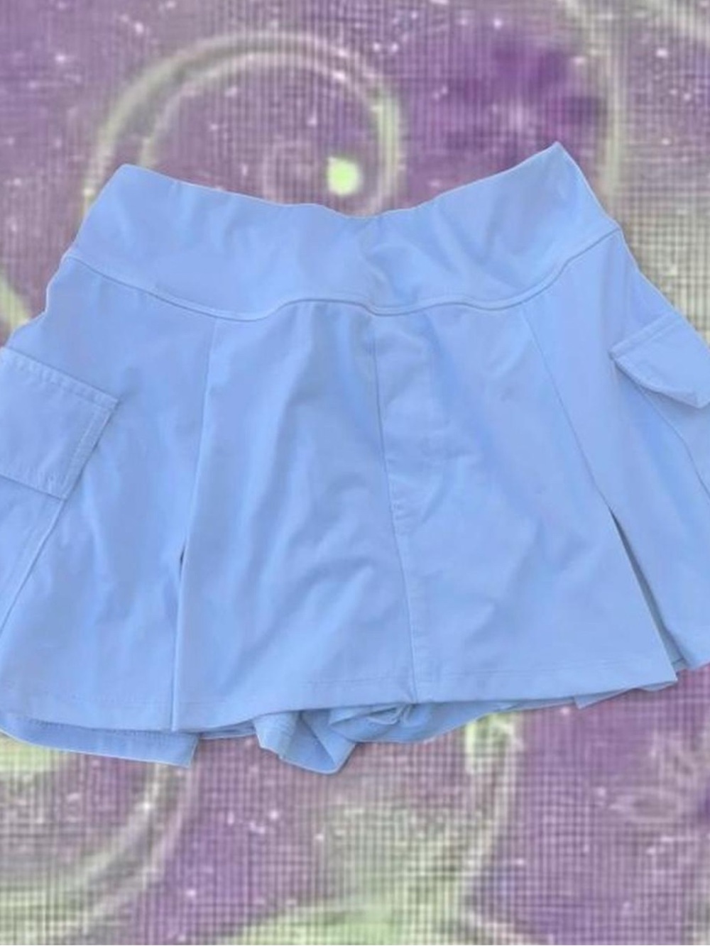 White  Women's Skort Shorts - Athletic Skirted Shorts